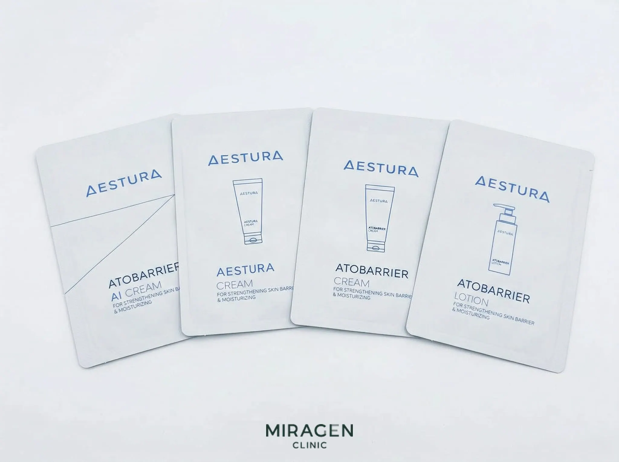 에스트라 아토베리어 MD AI크림, 크림, 로션 샘플 파우치 - 미라젠의원 의료용 보습제