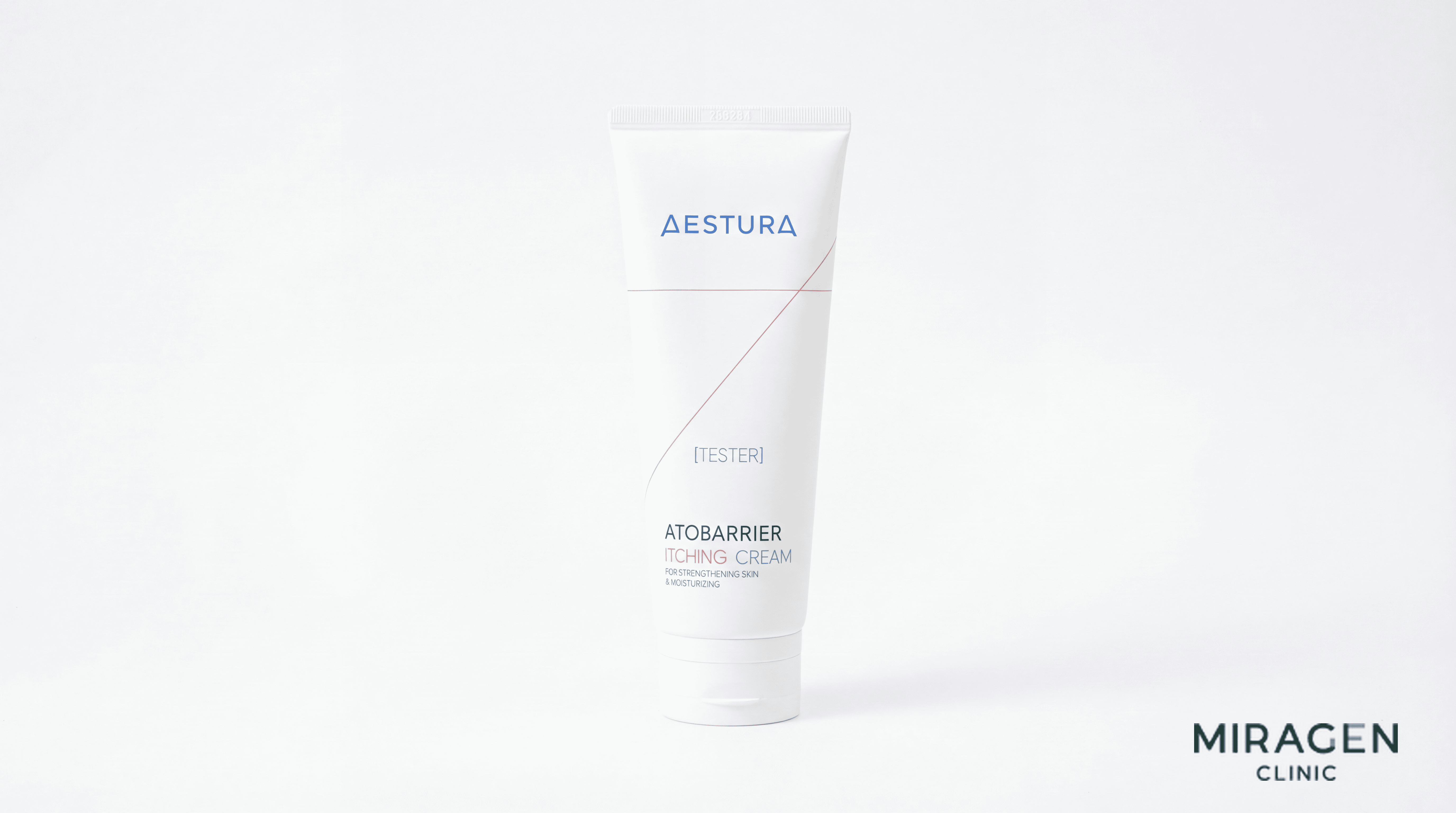 아토베리어 잇칭 크림 160g 튜브 제품 사진. TRPV1 억제 성분 아시바트랩이 함유되어 프로토픽 · 엘리델 사용 초기 화끈거림과 신경성 주사피부염 홍조를 완화하는 크림