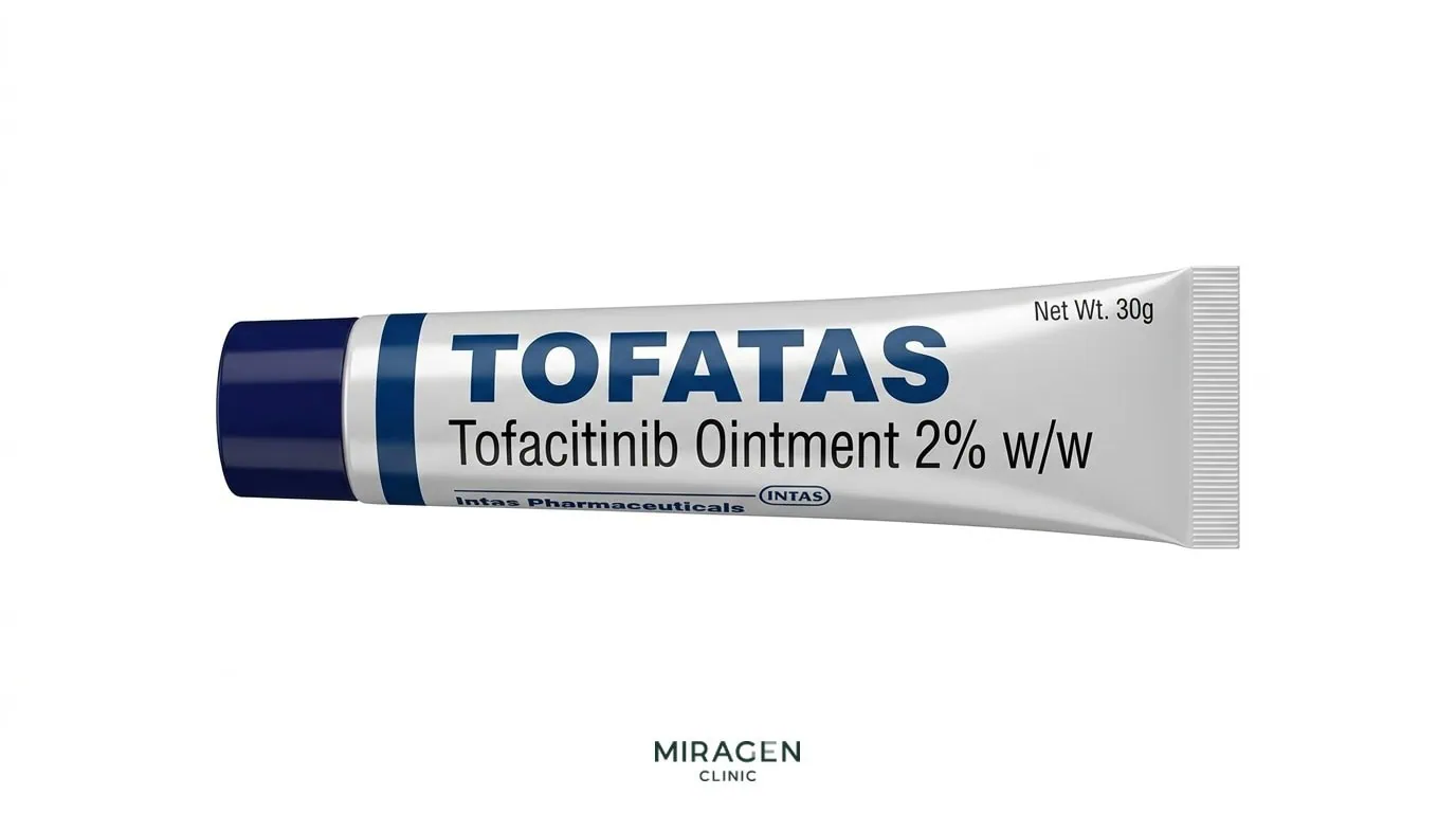 한국 미허가로 직구로 유통되는 얼굴 아토피 연고 대안인 토파타스 토파시티닙 2% 연고 튜브 제품