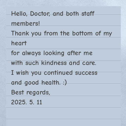 Handwritten Letter from a Patient